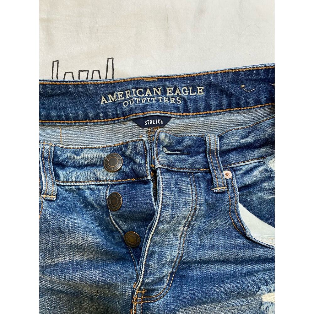 American Eagle Outfitters Stretch Tomgirl Denim Shorts - Picture 3 of 6